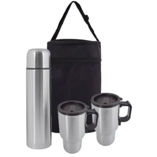 Thermal Flask and Mug Set Side